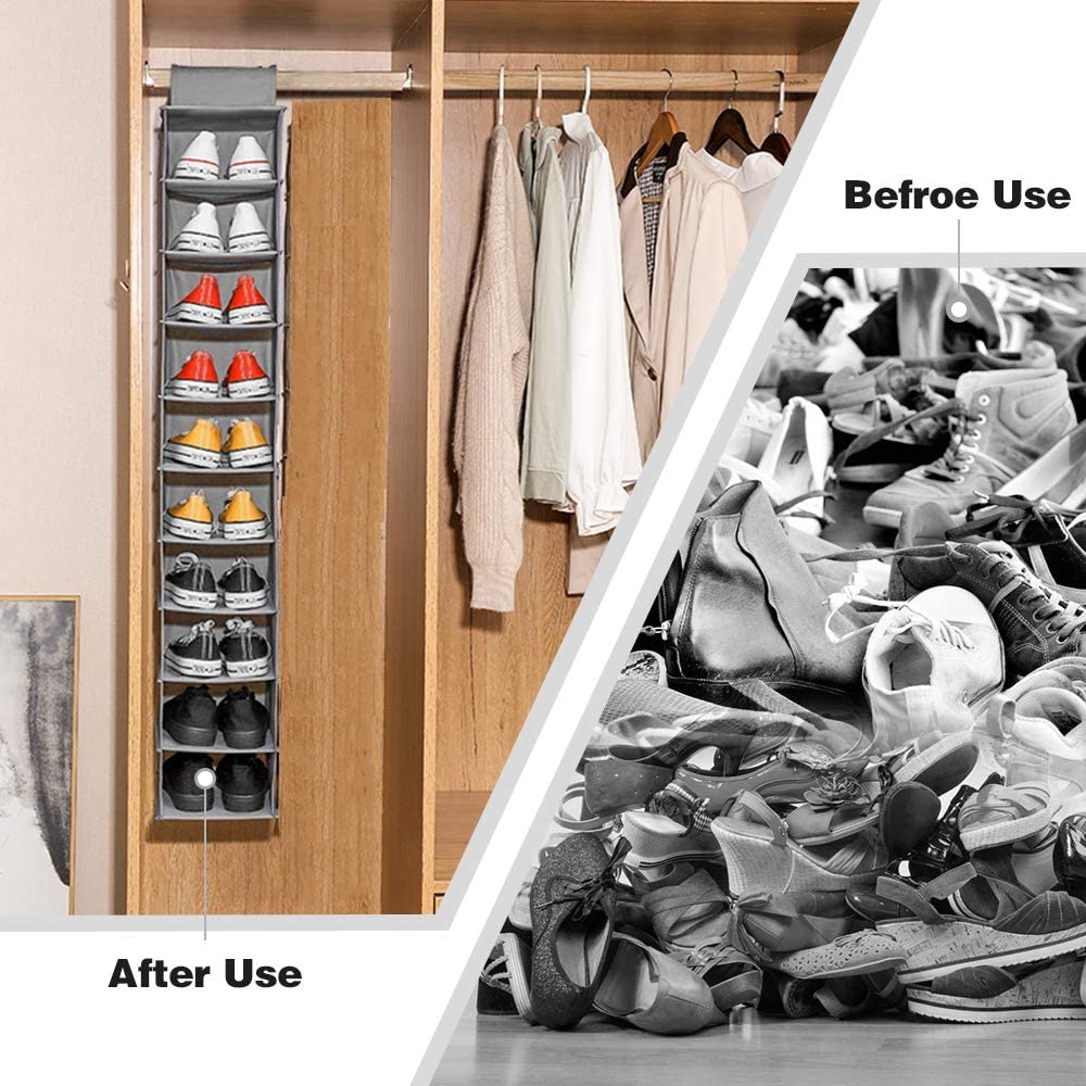 6742A 10 Tier Multipurpose Storage Rack, Foldable, Collapsible Fabric Wardrobe Organiser for Clothes DeoDap 6742A 10 Tier Multipurpose Storage Rack, Foldable, Collapsible Fabric Wardrobe Organiser for Clothes DeoDap